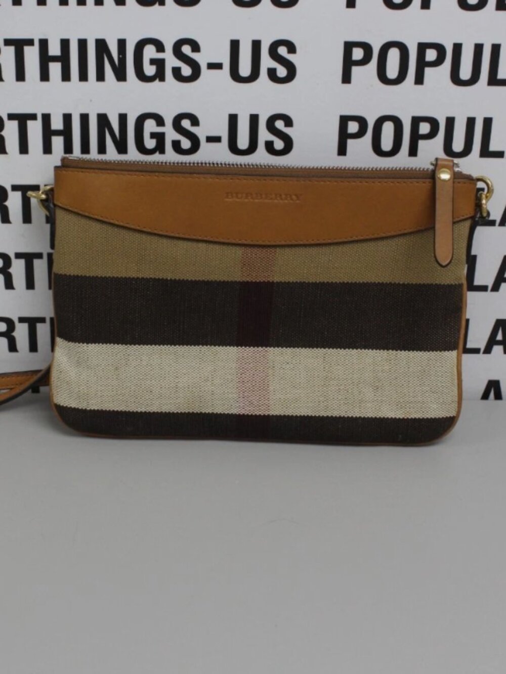 Burberry Peyton Mega Check Canvas Crossbody Bag